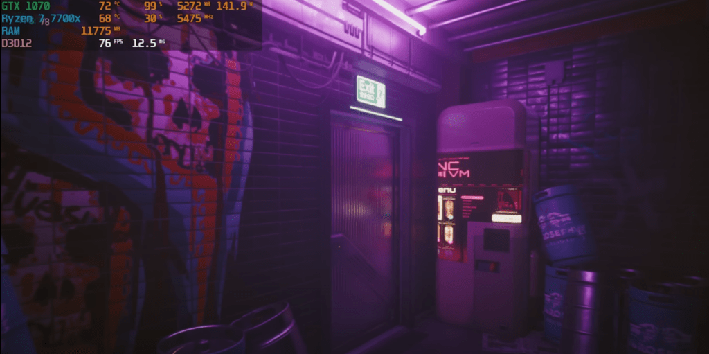 Cyberpunk 2077 on GTX1070